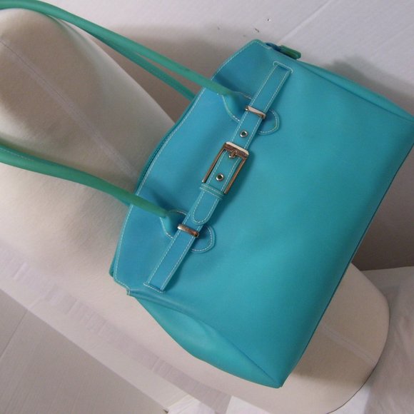 Fashion Handbag Handbags - Fashion Jelly Like Handbag Turquoise blue